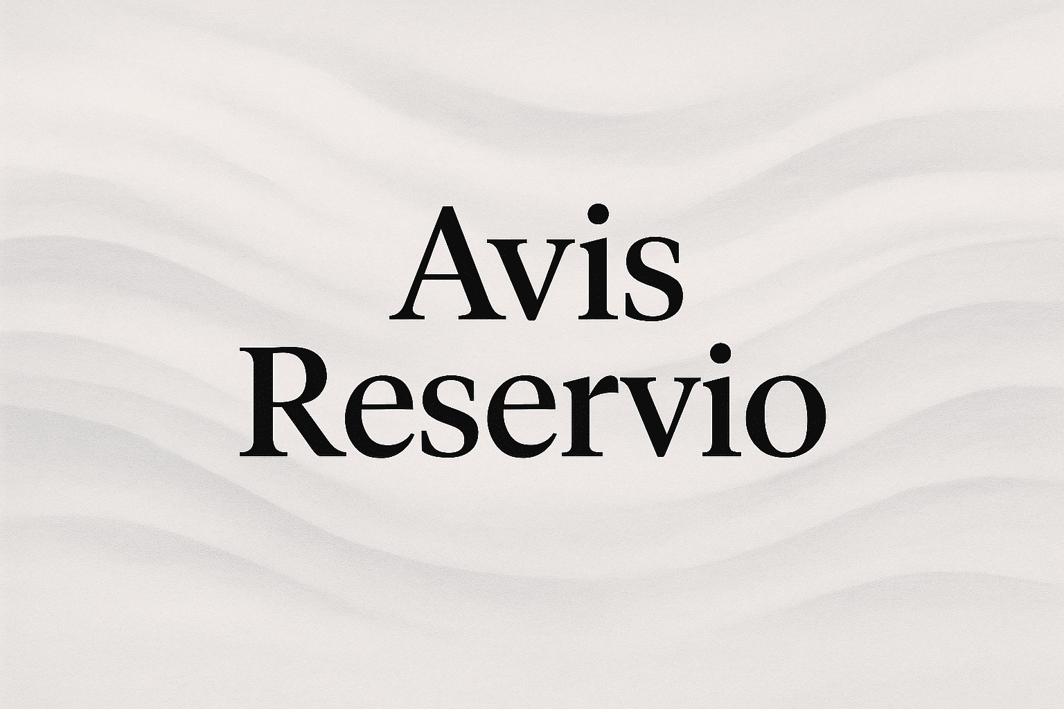 Texte Avis Reservio sur fond graphique gris clair